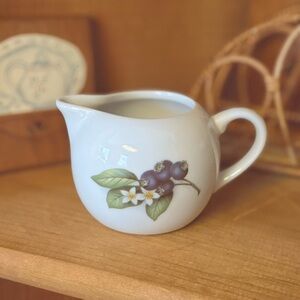 Charming Ceramic Pitcher with Blueberry Motif